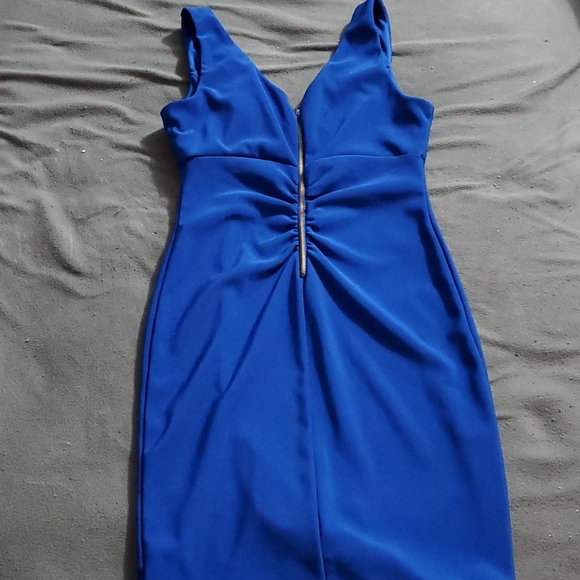 Bryan's Blue dress w/ keyhole - Picture 3 of 3